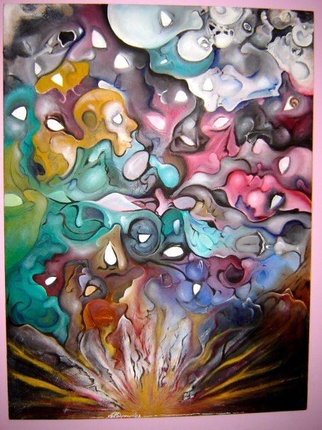 Abstract painting by David A. Lyons